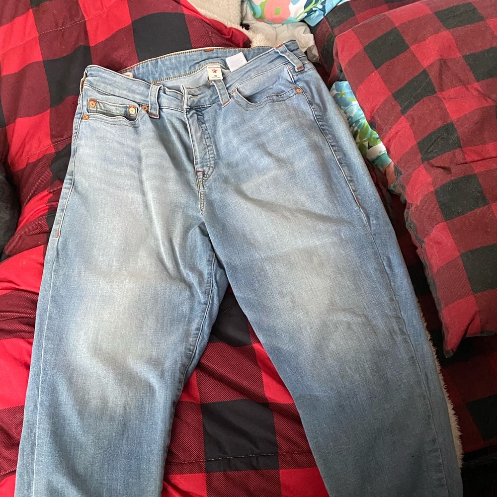 True Religion plus size crops.